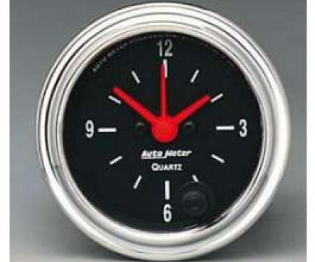 Camaro Clock, Chrome, AutoMeter