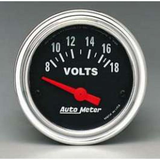 Camaro Voltmeter, Chrome, AutoMeter