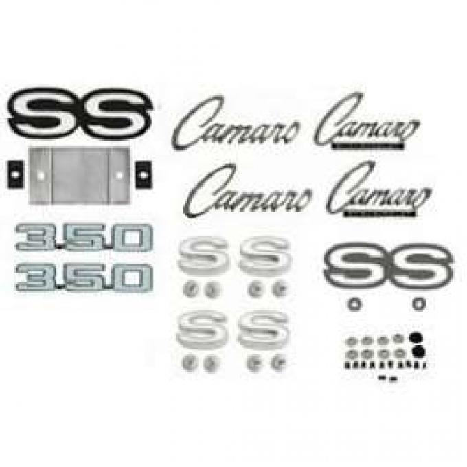 Camaro Emblem Kit, For Rally Sport (RS)/Super Sport (SS) With 350ci, 1969