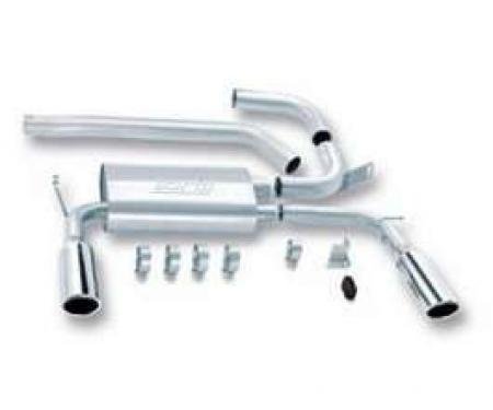 Camaro Exhaust System, 3 Non-Adjustable Cat Back, Borla,V8, 1998-2002