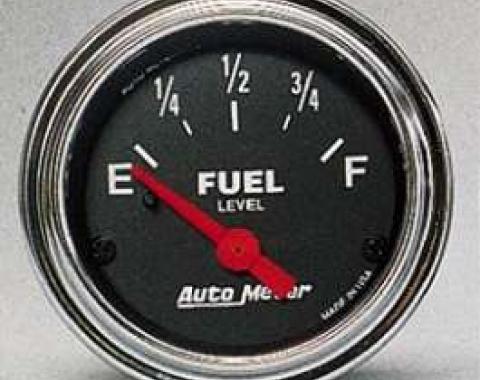 Camaro Fuel Level Gauge, Chrome, AutoMeter