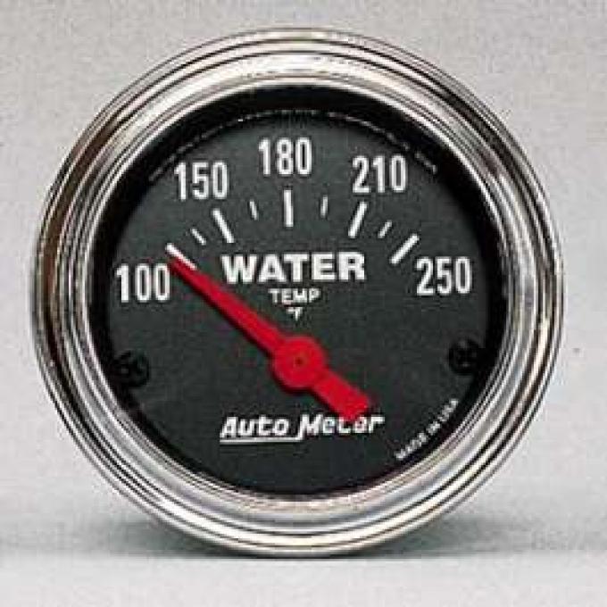 Camaro Water Temperature Gauge, Chrome, AutoMeter