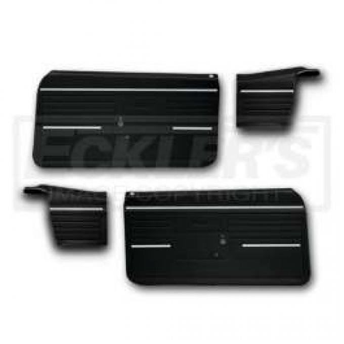 Camaro Door Panels & Rear Side Panels, Standard Interior, Convertible, Black, 1968