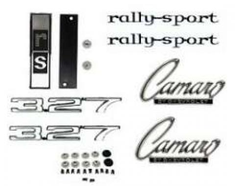 Camaro Emblem Kit, For Rally Sport (RS) With 327ci, 1968