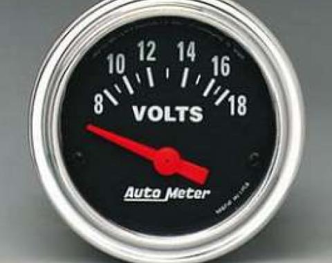 Camaro Voltmeter, Chrome, AutoMeter