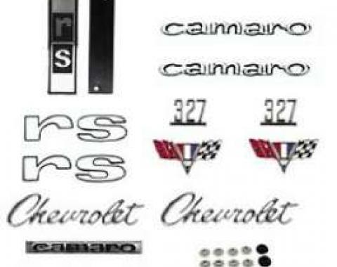 Camaro Emblem Kit, For Rally Sport (RS) With 327ci, 1967