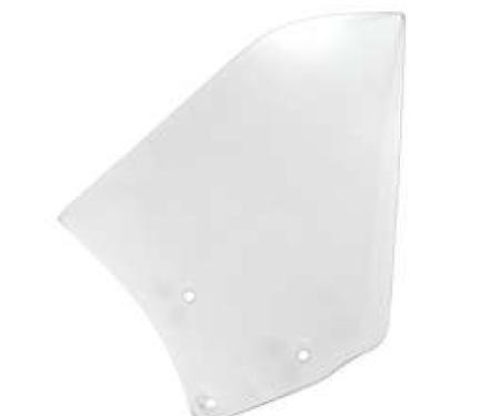 Camaro Quarter Window Glass, Clear, Convertible, Right, 1967-1969