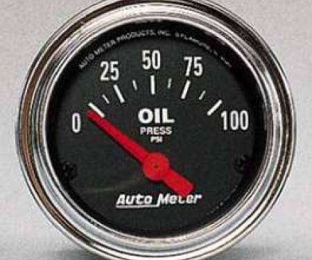 Camaro Oil Pressure Gauge, Chrome, AutoMeter