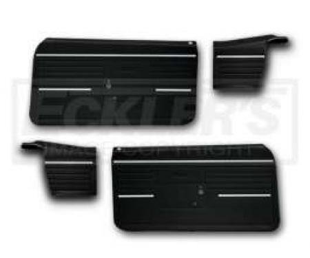 Camaro Door Panels & Rear Side Panels, Standard Interior, Convertible, Black, 1968