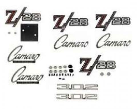 Camaro Emblem Kit, For Z28 With Cowl Induction Hood, 1969