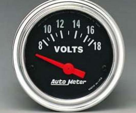 Camaro Voltmeter, Chrome, AutoMeter