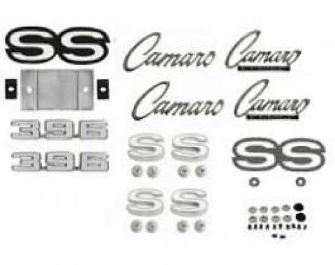 Camaro Emblem Kit, For Rally Sport (RS)/Super Sport (SS) With 396ci, 1969