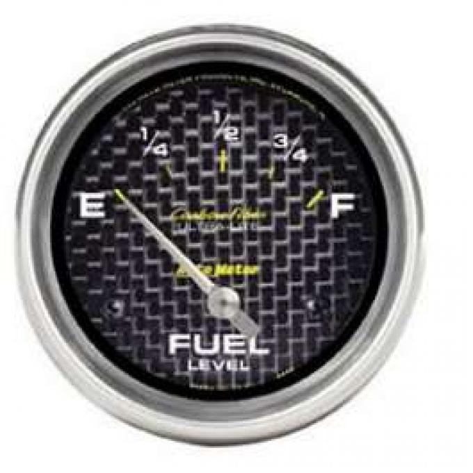 Camaro Fuel Lever Gauge, Carbon Fiber, AutoMeter