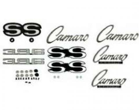 Camaro Emblem Kit, For Super Sport (SS) With 396ci,(Non-Rally Sport), 1968