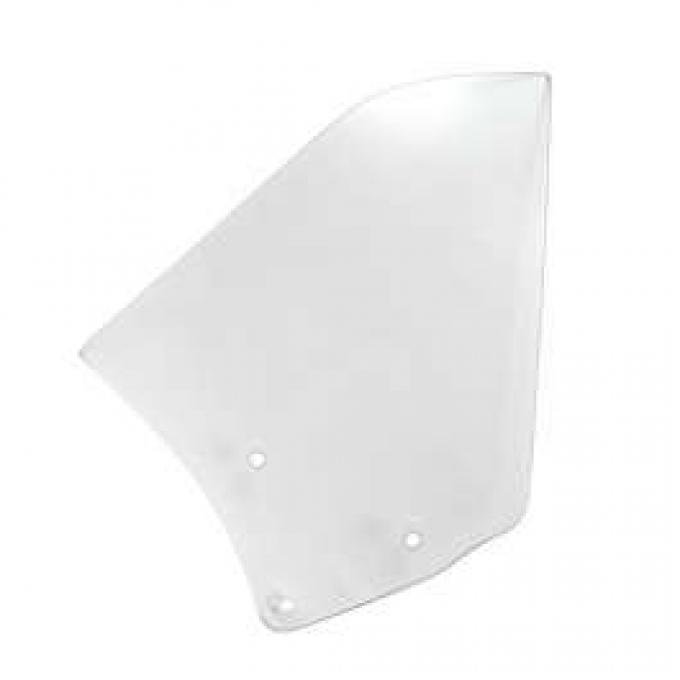 Camaro Quarter Window Glass, Clear, Convertible, Right, 1967-1969