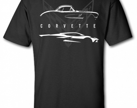 Corvette Classic & Current Black T-shirt