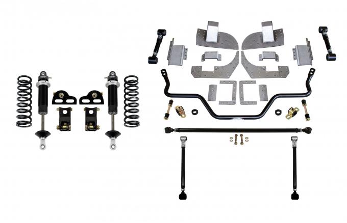 Detroit Speed QUADRALink Suspension Kit 3 Inch Axle Tubes w/o Axle Brackets 82-92 Camaro/Firebird Base Shock 041724