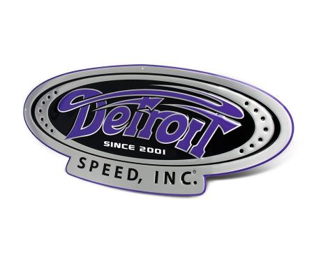 Detroit Speed Since 2001 Logo Embossed 3 Garage Sign 999101