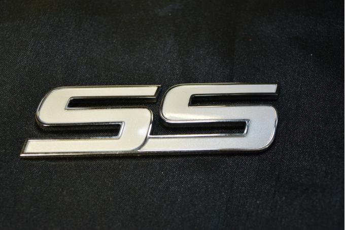 Chevrolet Super Sport (SS) Emblem, Pearl White, 2005-2011