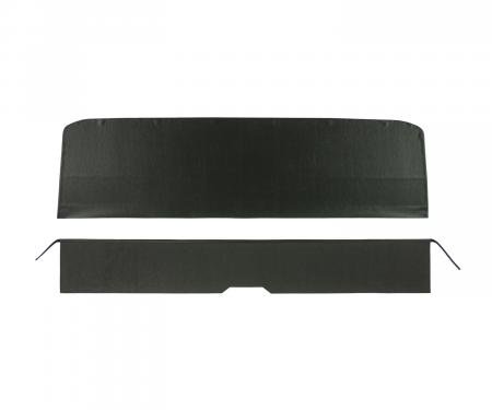 PUI Interiors 1965-1967 Chevelle/GTO/Lemans/Cutlass/Skylark Convt Black Rear Seat Trim Panels 65AS10VB