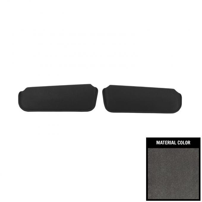 PUI Interiors 1982-1992 Camaro/Firebird T-Top/Covertible Charcoal Sun Visors 82FV1769T