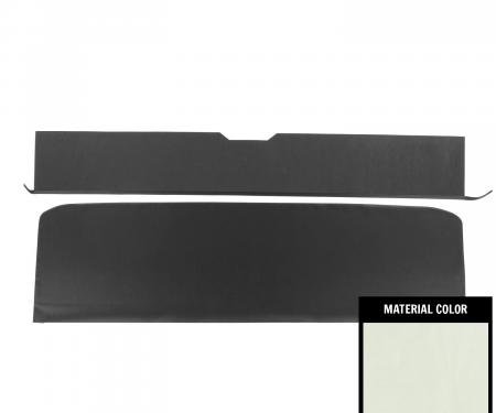 PUI Interiors 1968-1972 Chevelle/GTO/Lemans/Cutlass/Skylark Convt Pearl Rear Seat Trim Panels 68AS28VB