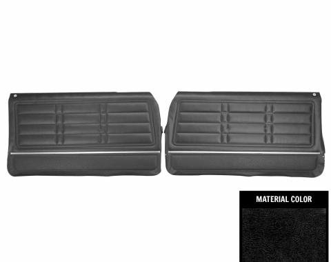 PUI Interiors 1966 Chevrolet Impala SS Pre-Assembled Black Front Door Panels 66BD10-P