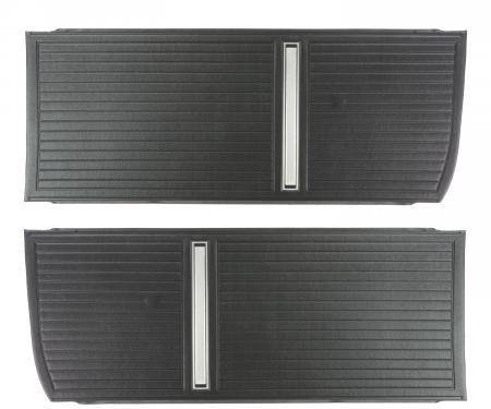 PUI Interiors 1966 Chevrolet Nova Black Front Door Panels D270