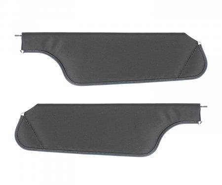 PUI Interiors 1970 GM F-Body Black Perforated Sun Visors 70FV100B