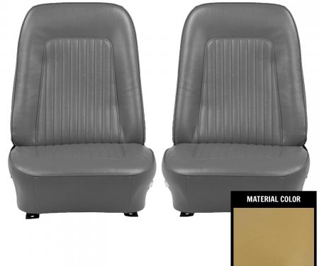 PUI Interiors 1967 Chevrolet Camaro Standard Gold Front Bucket Seat Covers 67FS43U