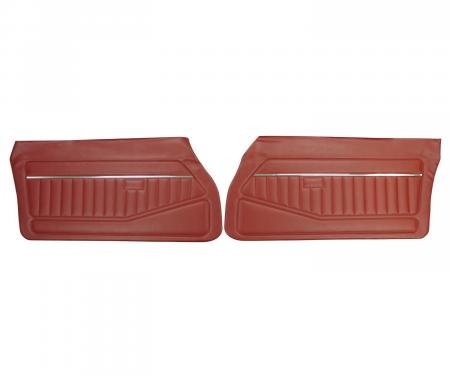 PUI Interiors 1978-1981 Chevrolet Camaro/Pontiac Firebird Carmine Front Door Panels 78FD38