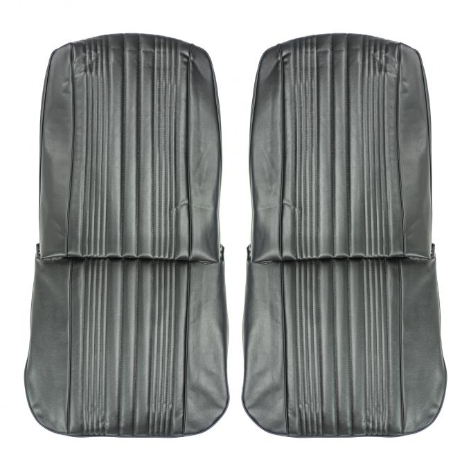 PUI Interiors 1967 Chevrolet Impala/SS Black Front Bucket Seat Covers 67BS10U