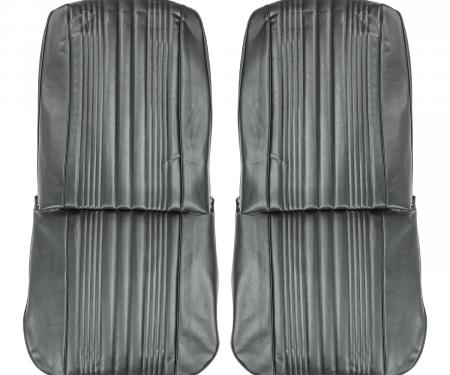 PUI Interiors 1967 Chevrolet Impala/SS Black Front Bucket Seat Covers 67BS10U