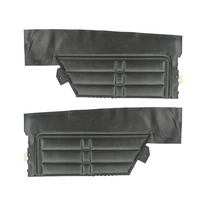 PUI Interiors 1966 Chevrolet Impala/SS Hardtop Black Rear Door Panels 66BD10C