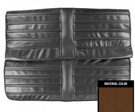 PUI Interiors 1972 Oldsmobile Cutlass/"S"/442 Hardtop Dark Saddle Rear Bench Seat Cover 72CS42C2