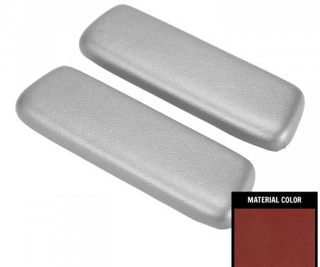 PUI Interiors 1965-1966 Pontiac GTO/Tempest Metallic Red Rear Arm Rest Pads ARP2-08