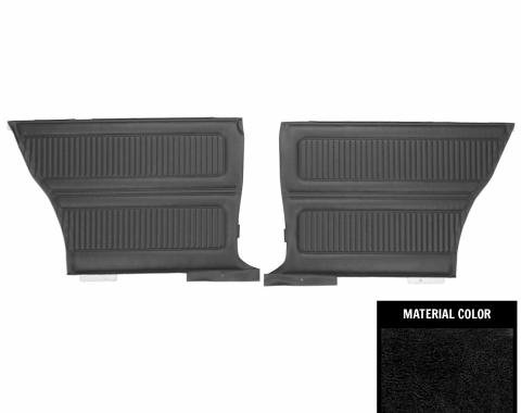 PUI Interiors 1966 Pontiac Tempest Custom Hardtop Black Rear Door Panels 66GDT10C