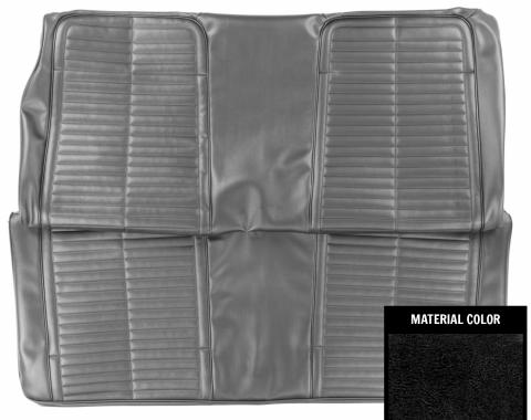 PUI Interiors 1968-69 Pontiac Firebird Black Fold Down Rear Bench Seat Cover 69ES10F