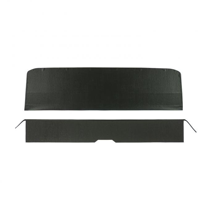 PUI Interiors 1965-1967 Chevelle/GTO/Lemans/Cutlass/Skylark Convt Black Rear Seat Trim Panels 65AS10VB