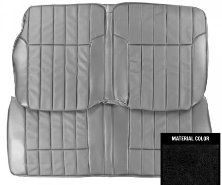 PUI Interiors 1968-1969 Pontiac Firebird Deluxe Black Fold Down Rear Bench Seat Cover 68HS10FS