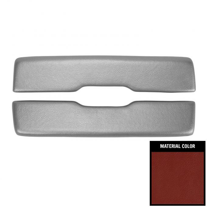 PUI Interiors 1965-1967 Chevrolet Impala Red Arm Rest Pads ARP7-30