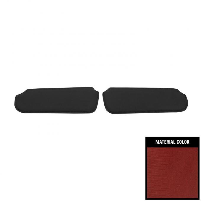 PUI Interiors 1982-1992 Camaro/Firebird Red Sun Visors 82FV07