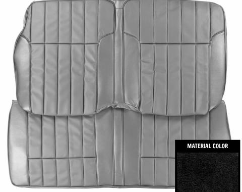 PUI Interiors 1968-1969 Pontiac Firebird Deluxe Black Fold Down Rear Bench Seat Cover 68HS10FS