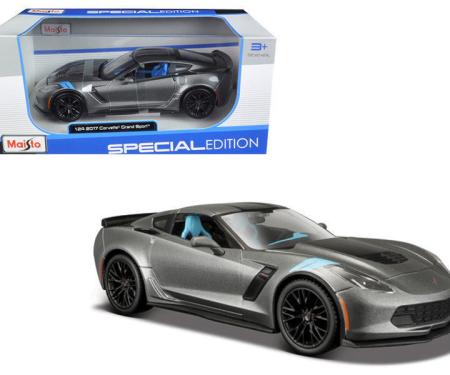 Corvette 2017 Grand Sport Metallic Gray 1/24 Diecast