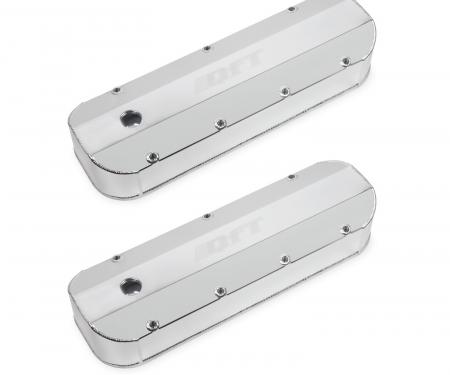 Quick Fuel Technology Quick Fuel Fabricated Aluminum Valve Cover, Big Block Chevy, Silver Finish 128-22QFT