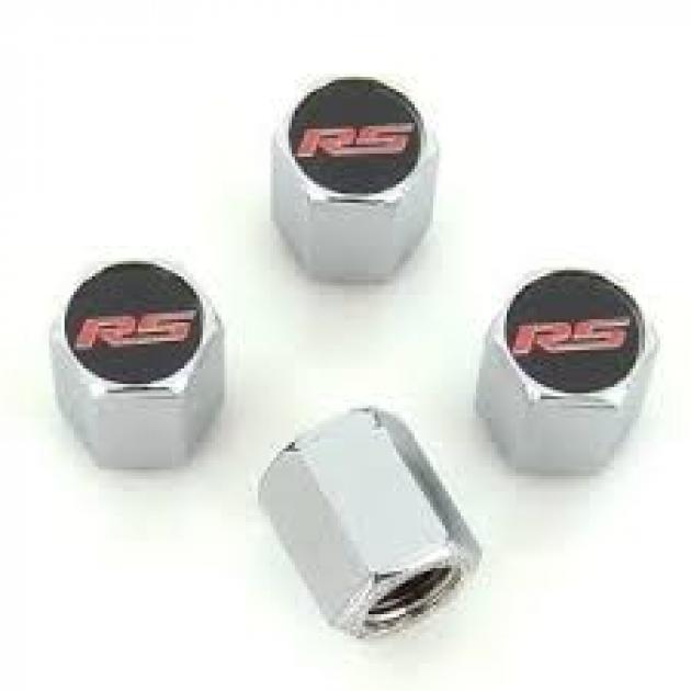 Corvette C3 Logo Valve Stem Caps, Chrome