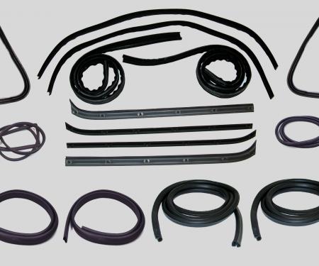 Fairchild Industries Belt Weatherstrip--Window Channel--Door Seal Kit, Driver Side & Passenger Side _OP_w/ Chrome Strip_CP_ KF1005-16