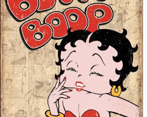 Tin Sign, Betty Boop Retro Panels