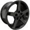 Corvette 17 X 8.5 C6 Style Reproduction Wheel, Black, 1988-2004