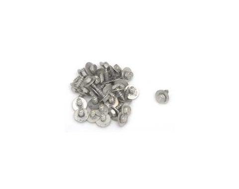 Redline Restomotive® 1955-1957 Chevy 1/4" Front End Sheet Metal Screws, Zinc Plated